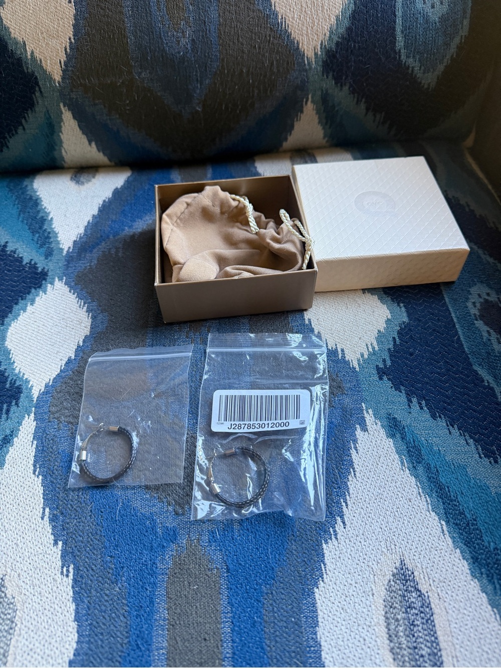 QVC Dark Silver-Tone Hoop Earrings Set